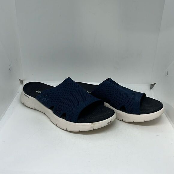 SKECHERS GO WALK FLEX WOMENS SLIDES FTL-09-110 - Picture 1 of 7